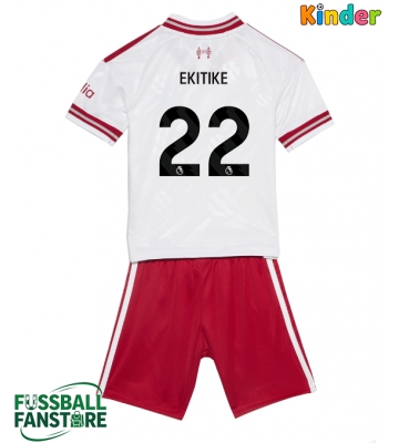 Liverpool Hugo Ekitike #22 Replik Auswärtstrikot Kinder 2026-27 Kurzarm (+ Kurze Hosen)